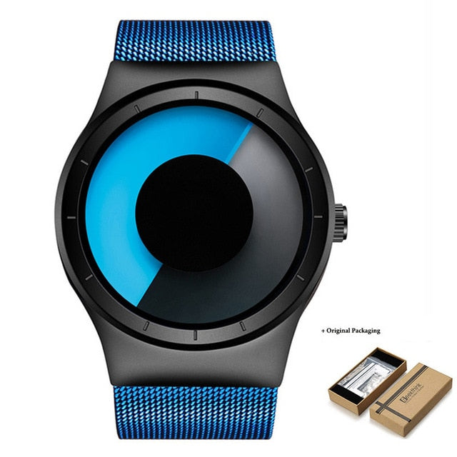 Men's Casual Party Watch. Cool Neon Quartz Steel Mesh Watch. WickedYo